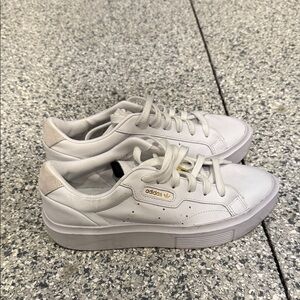 Adidas Classic White Platform Sneakers